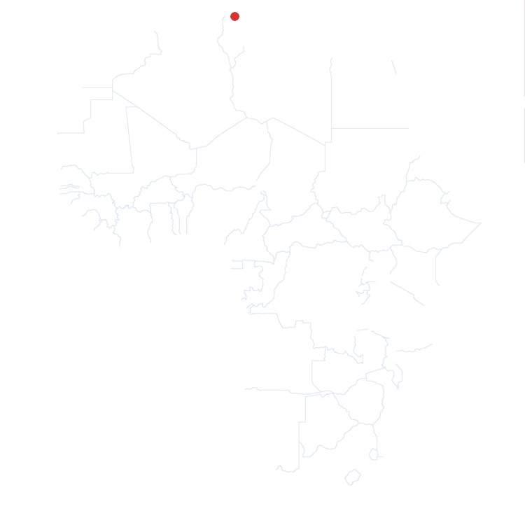 Tunisi auf der Karte vom GEOQUIZ eingezeichnet