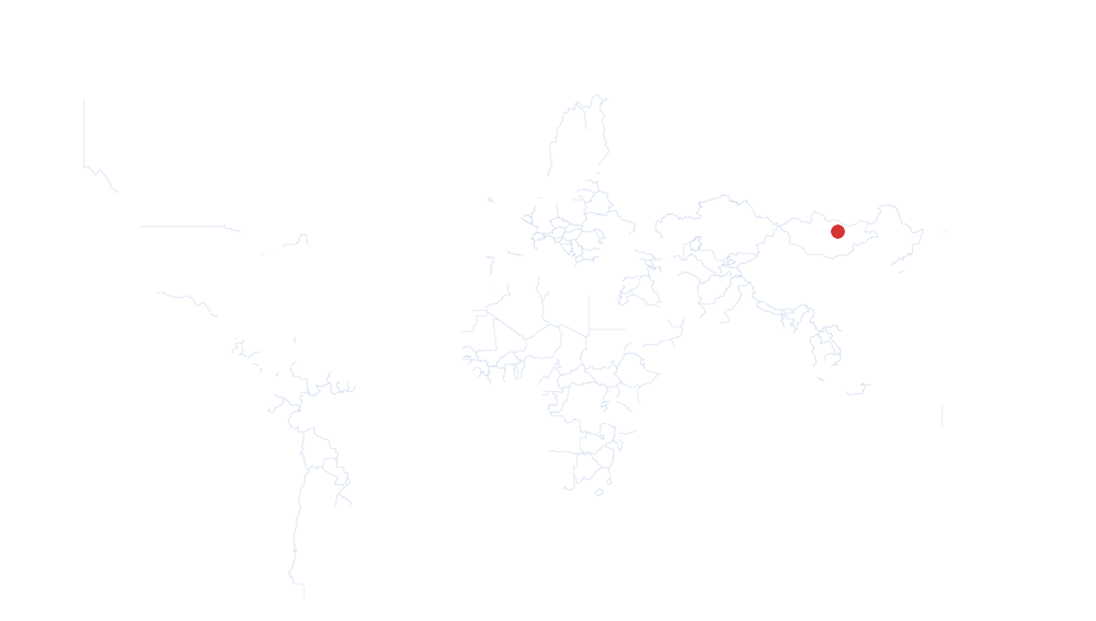 Ulaanbaatar auf der Karte vom GEOQUIZ eingezeichnet