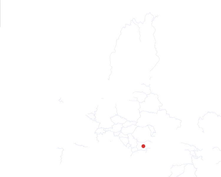 Bulgarien auf der Karte vom GEOQUIZ eingezeichnet