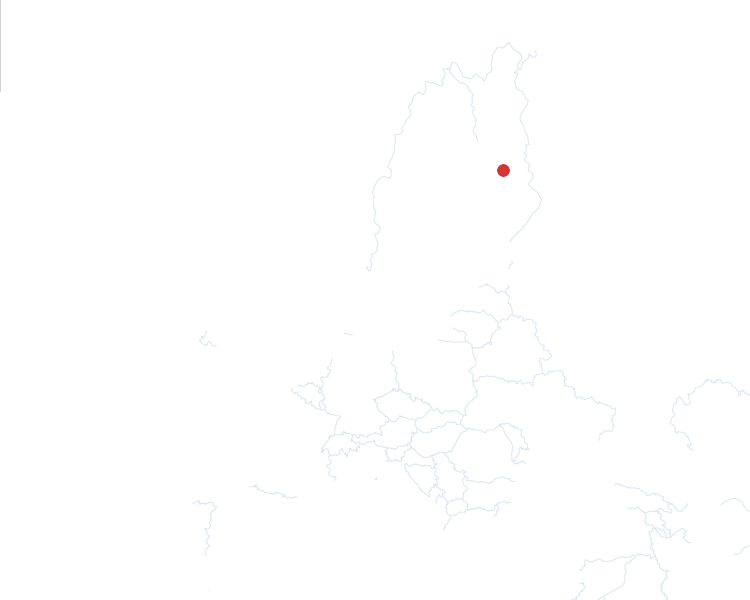 Finland auf der Karte vom GEOQUIZ eingezeichnet