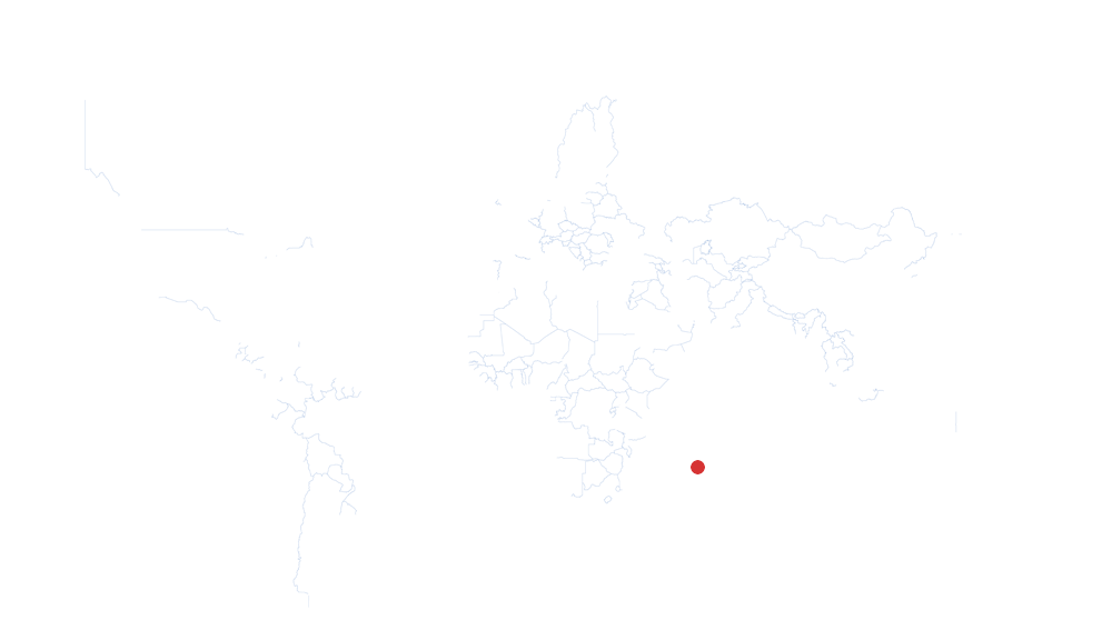 Mauricio auf der Karte vom GEOQUIZ eingezeichnet
