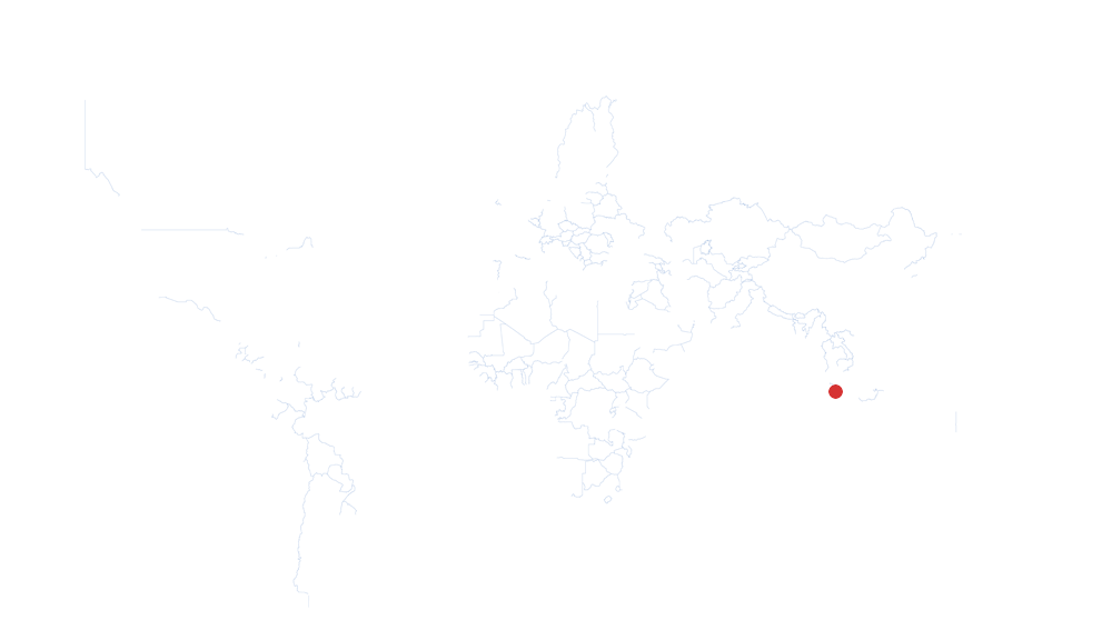 Malasia auf der Karte vom GEOQUIZ eingezeichnet