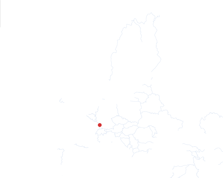 Strasburgo auf der Karte vom GEOQUIZ eingezeichnet